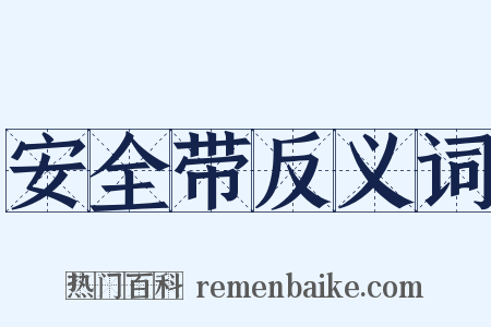 安全带反义词是什么意思的图片